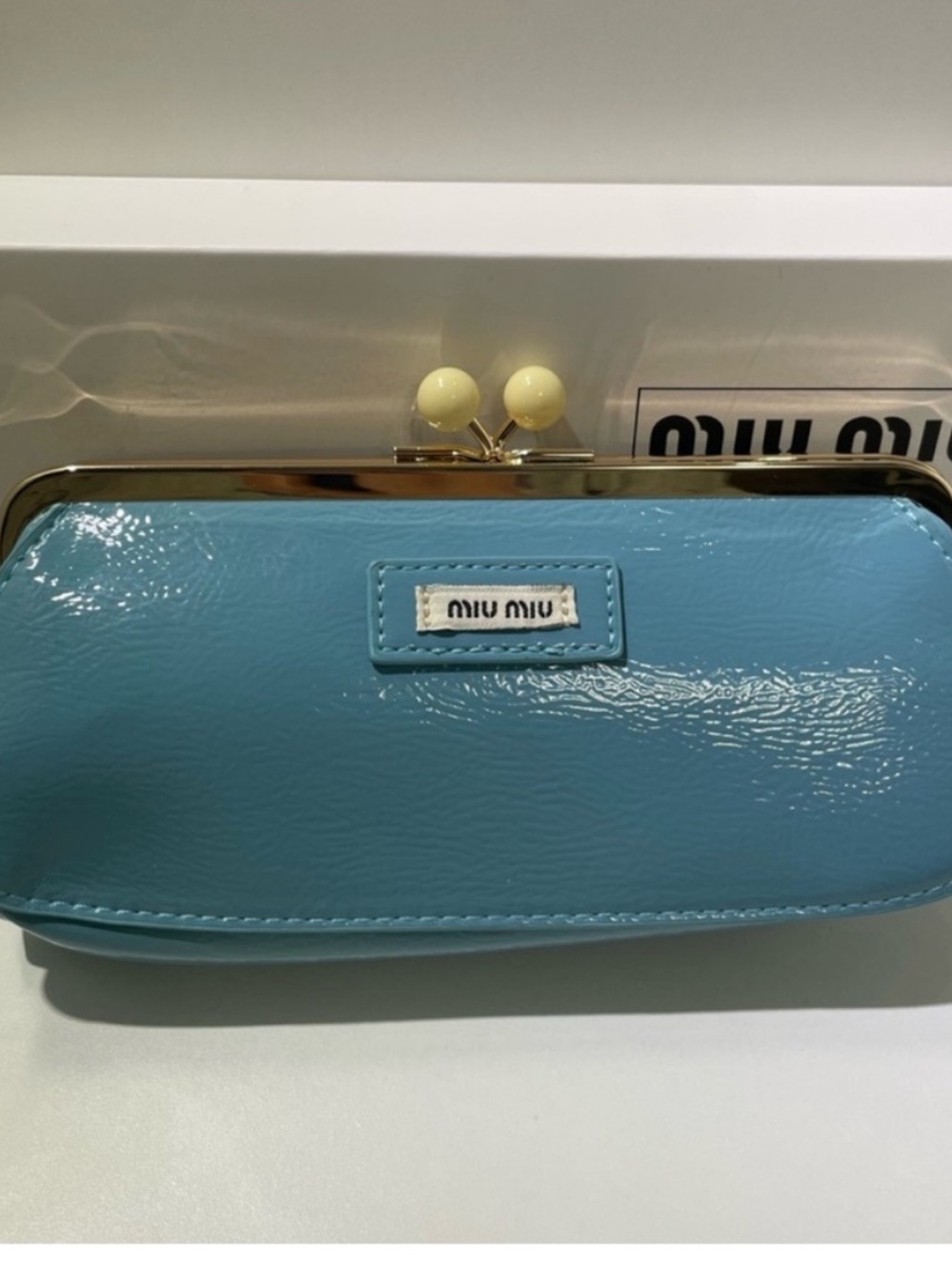 Miu Miu parfums gift clutch bag